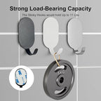 Sticky Adhesive Hooks for Hanging, Stainless Steel Hooks, Key Hooks, Towel Hooks - Image 6