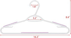 30 Pack Bendable Plastic Hangers Light-Weight Non-Slip Clothes/Suit Hangers - Image 7