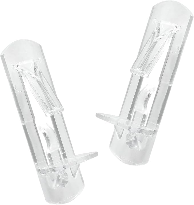 Biaungdo 12 Pcs Plastic Locking Shelf Support Pegs, 6.9mm Clear Cabinet Shelf - Image 7