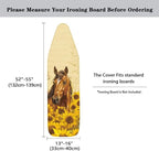 Sunflower Horse Ironing Board Cover Heat Reflective Anti-dust, Soft Fabric Cover - Image 5