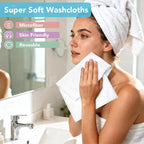 Orighty Washcloths Towels Set 10 Pack, Highly Absorbent and Soft Feel - Image 2