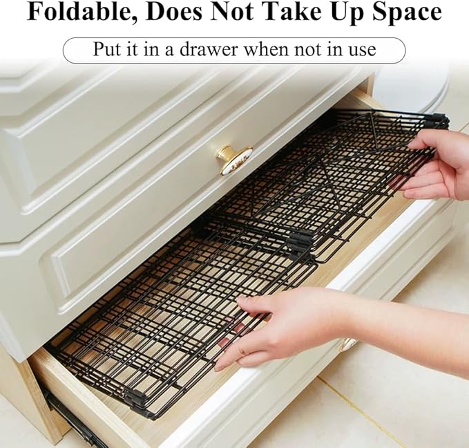 Hanging Closet Organizer, Carbon Steel 5-Shelf Hanging Storage, Collapsible - Image 5