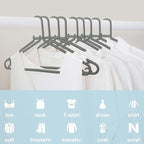 Plastic Hangers 50 Pack, Light Weight Durable Clothes Hangers - Image 2