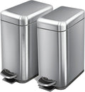 Home Zone Living 2-Pack 1.3 Gallon Small Bathroom Trash Can by HomeZoneLiving