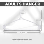 Utopia Home Plastic Hangers 50 Pack - Image 2