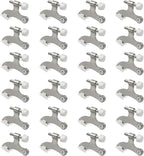 24 Pack Hinge Pin Brushed Nickel Door Stopper, Adjustable Heavy Duty Hinge Pin by SUNTAI