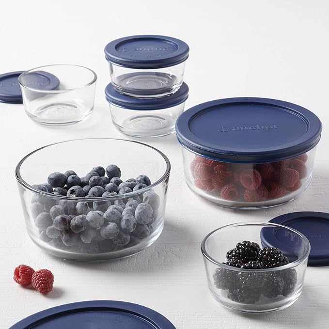 Anchor Hocking 12 Piece Glass Storage Containers - Image 7