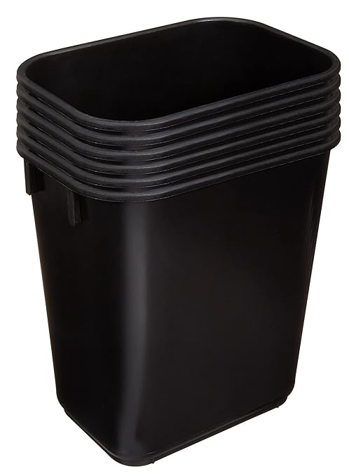 Amazon Basics Small Rectangular Commercial Office Wastebasket, 3 Gallon - Image 2