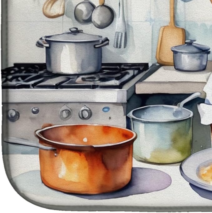 Caroline's Treasures DAC6245DDM English Foxhound The Chef Dish Drying Mat - Image 4