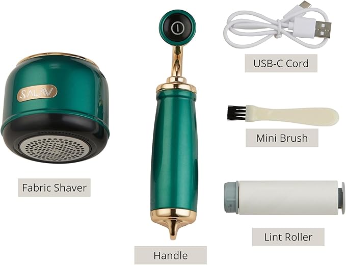 SALAV® Retro Edition Rechargeable Fabric Shaver and Lint Roller - Image 8