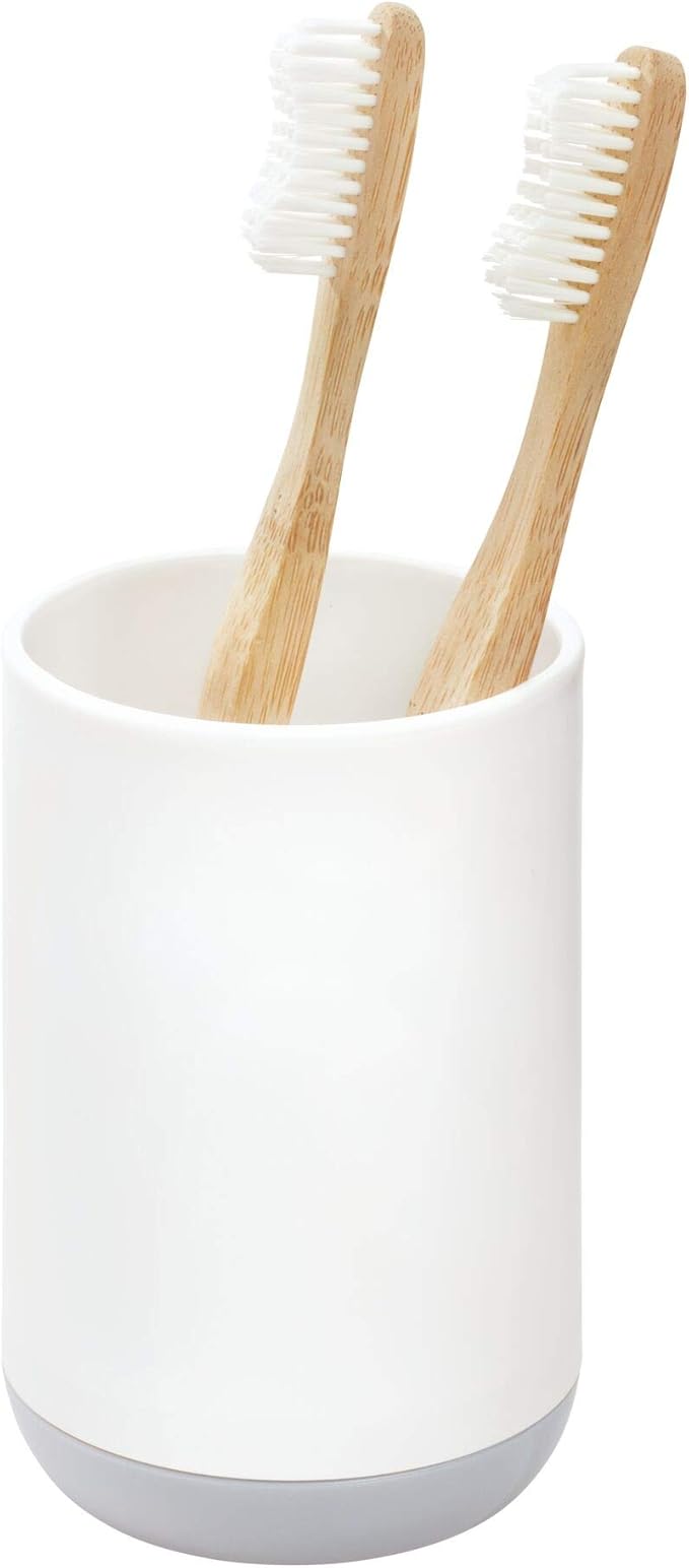 iDesign Toothbrush Holder for Normal Toothbrushes, Spin Brushes, and Toothpaste by iDesign