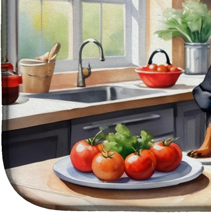 Caroline's Treasures DAC6285DDM Manchester Terrier The Chef Dish Drying Mat - Image 4
