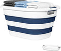 43L Collapsible Laundry Basket Plastic, Pop Up Laundry hamper/Storage Container by OOAMBB