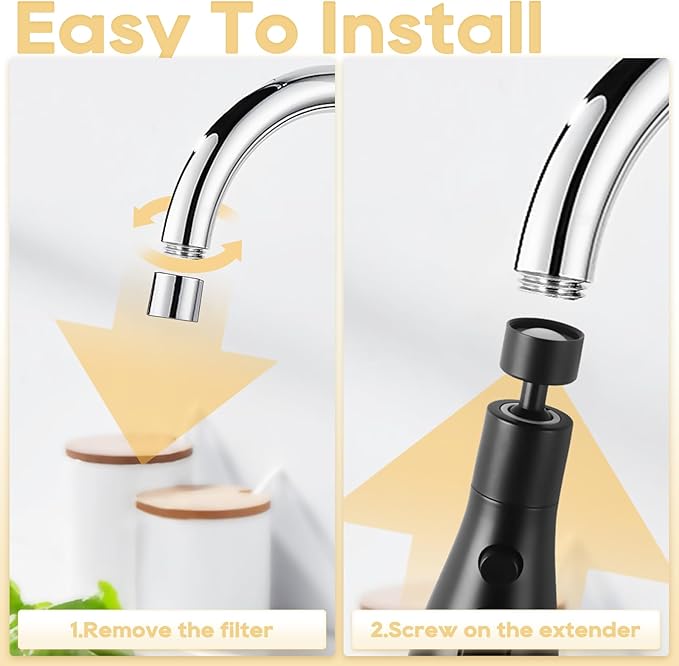 3 Function Sink Faucet Extender, Kitchen Faucet Sprayer Head Replacement - Image 5