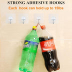 FOTYRIG Adhesive Hooks Heavy Duty Wall Sticky Hooks - Image 3