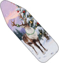 Nuxovilar Ironing Board Cover Winter Deer by Tree Pattern Polyester 15x54 Inches by Nuxovilar
