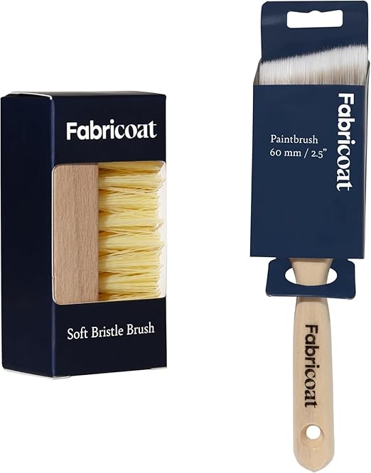 Fabricoat Brush Combo – Cleaning Brush and 60mm/2.5 inch Angled Cutting in by Fabricoat