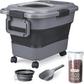 Dog Food Storage Container, 10-20 lbs Airtight Collapsible Cat Food Storage by TIOVERY