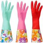 Dishwashing Rubber Gloves 3 Pairs, Aixingyun Non-Slip Household Laundry Kitchen - Image 8