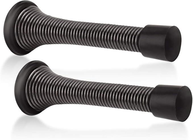2 Pack Spring Door Stopper Oil Rubbed Bronze by KOVOSCH