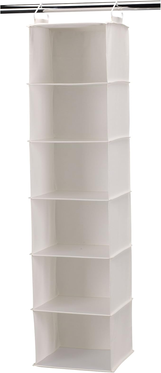 Household Essentials 311312 Hanging Closet Organizer | 6-Shelves | Natural by HouseholdEssentials