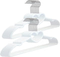 Plastic Hangers 20 Pack, Cute Clothes Hangers Ultra Thin Space Saving by ZRKFSR