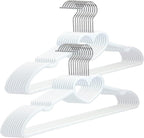 Plastic Hangers 20 Pack, Cute Clothes Hangers Ultra Thin Space Saving by ZRKFSR