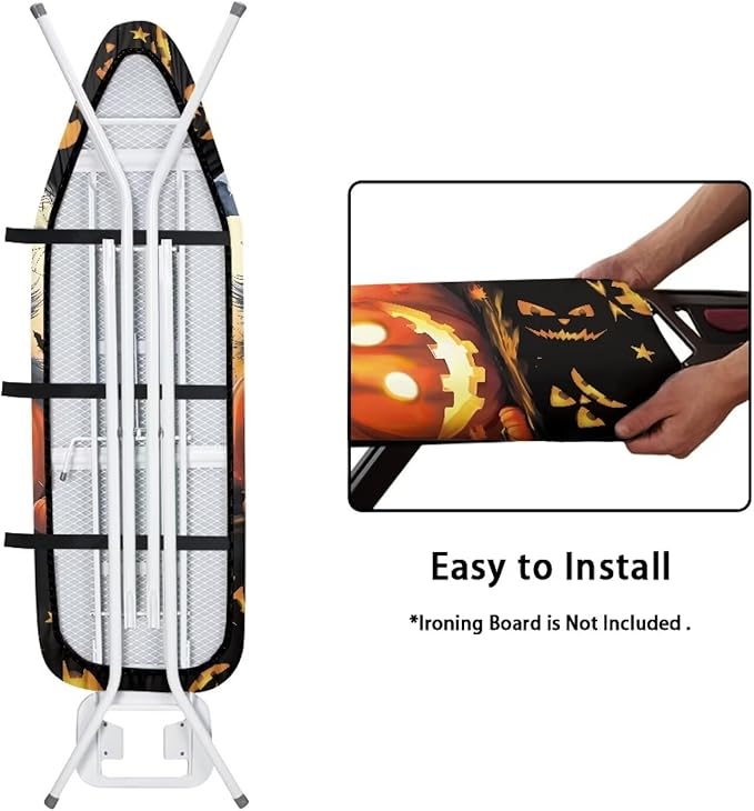 ZDCUSTOM Pumpkin Cat Ironing Board Covers Halloween Replacement Iron Board Cover - Image 4