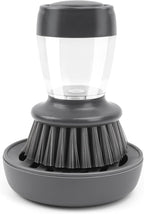 Kitchen Brush with Holder and Soap Dispensing Palm Brush Storage Set by Haomaomao