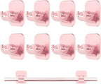 Adhesive Curtain Rods No Drilling Holder, No Drill Curtain Rod Brackets by Unknown