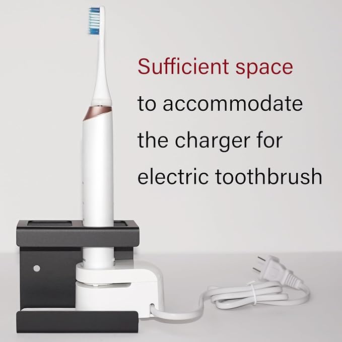 Set of 2 Electric Toothbrush Holder Wall Mounted, 18/8 Stainless Steel - Image 7