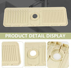 Faucet Mat for Kitchen Sink Splash Guard, 17.5"X5.5" Silicone Sink Splash Guard - Image 5