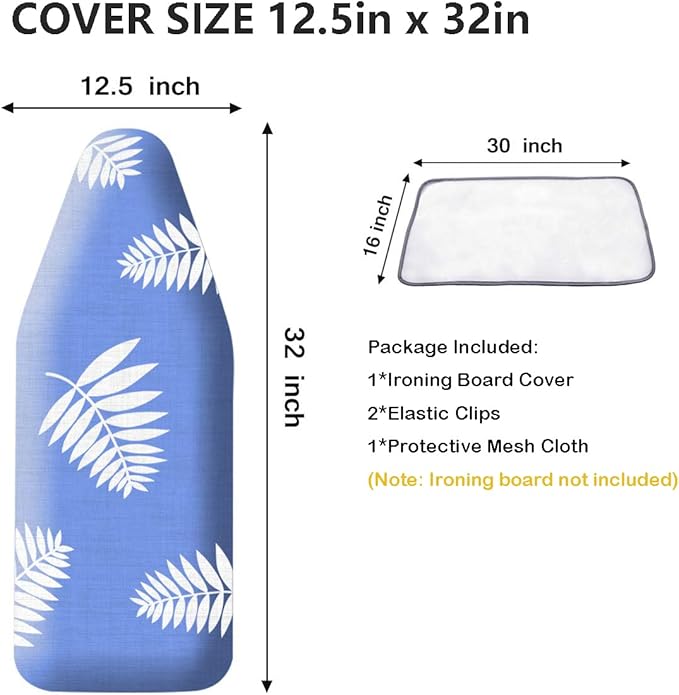 SheeChung 12.5 x 32 Inch Mini Ironing Board Cover - - Image 2