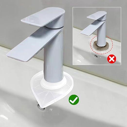 Silicone Faucet Mat Kitchen Tap Sink Countertop Protector Clear Compact Splash - Image 5