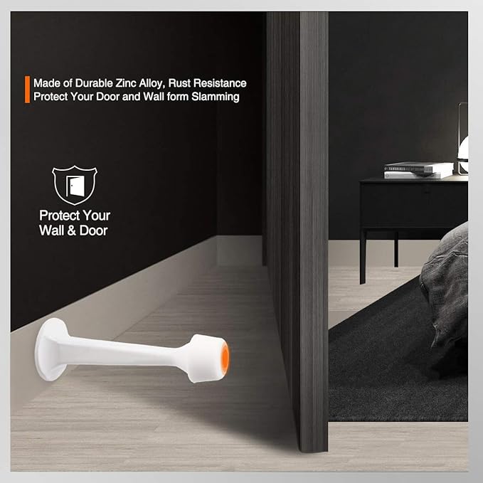 6 Pack Solid Rigid Door Stops - Image 5