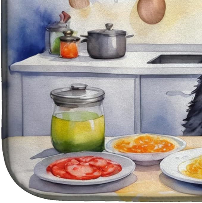 Caroline's Treasures DAC6256DDM Giant Schnauzer The Chef Dish Drying Mat - Image 4