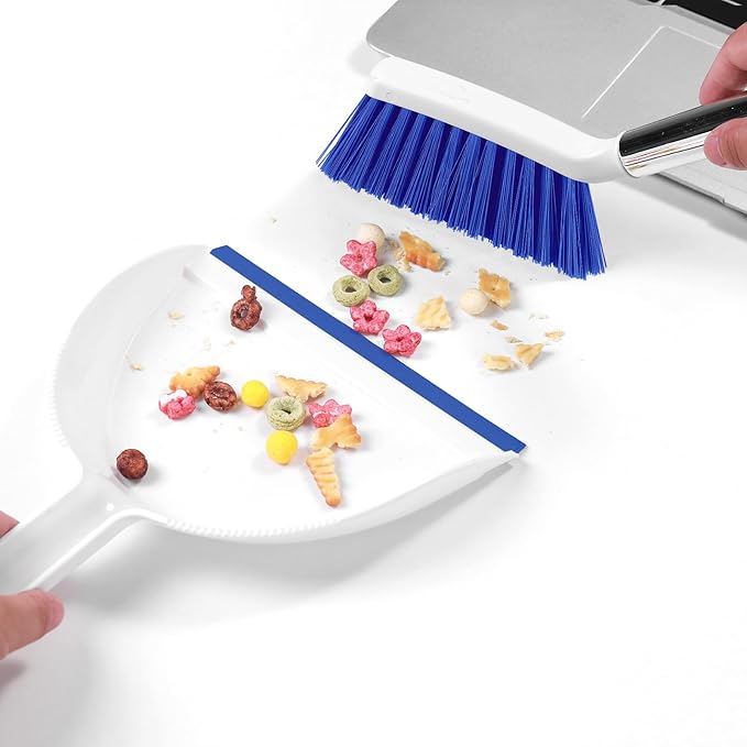 NACENA Mini Broom and Dustpan Set, Small Dust Pan and Brush Set - Image 4