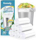 5 Gallon 80pcs Small Clear Trash Bags Strong Garbage Bags, 18-20 Liter Bathroom by HOMMALY