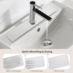 Stone Faucet Mat for Kitchen Sink, Diatomite Fast Drying Absorb Moisture Tray - Image 5