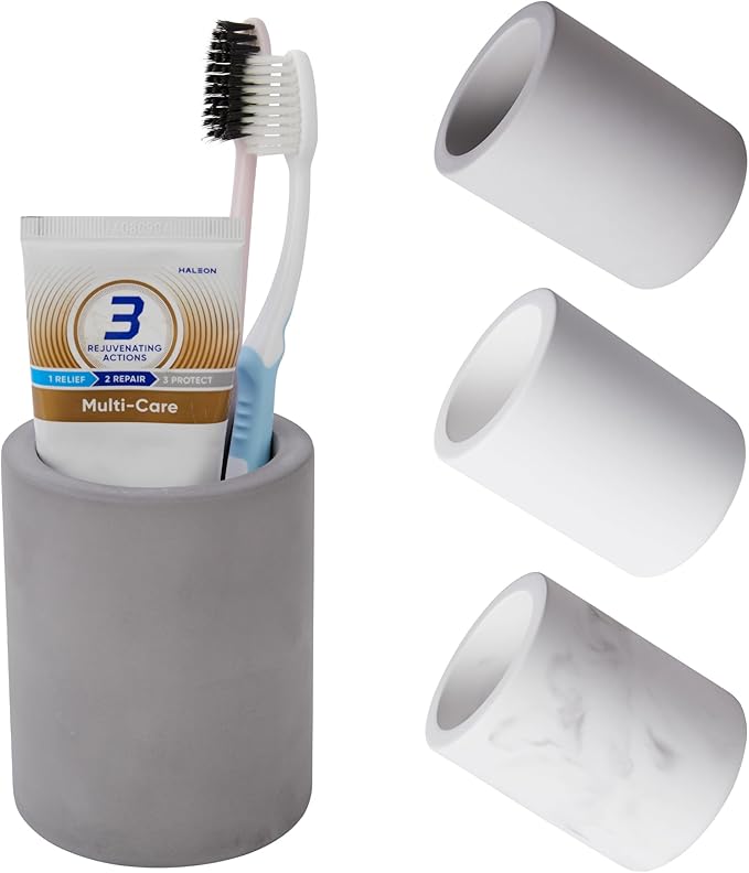 Drying Stone Toothbrush Holder, Diatomite Toothbrush Holders by Amviner