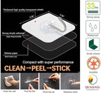 Adhesive Hooks, 20 Packs, 33lbs/15kg Premium Heavy Duty Wall Ceiling Hooks - Image 8
