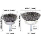 9-Piece Large Wire Brush Wheel Set - Image 4