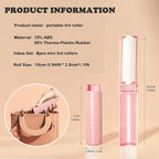 Mini Reusable Lint Roller for Travel, 6 Pack Washable Foldable Lint Remover - Image 2