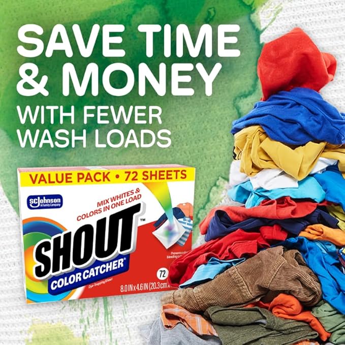 Shout Color Catchers for Laundry, Allow Mixed Washes, Prevents Color Runs and - Image 8