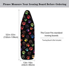 Sprowallow Colorful Paw Print Standard Size Iron Board Cover Elastic Edge - Image 5
