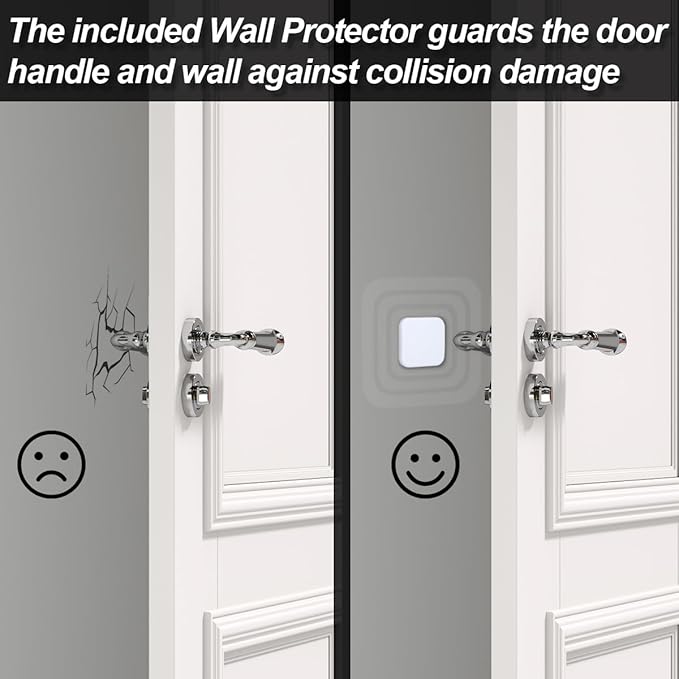2 Pack Door Stoppers, Zinc Alloy Door Stop - Image 4