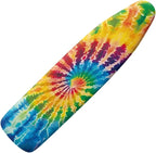 Tie Dye Vortex Printed Ironing Board Cover, Comfy Stretchy Iron Board Protector by Wanzuoeng