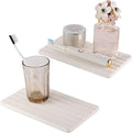 2 PCS Water Absorbent diatomite Coasters, 9.5" x 5.5" Water Absorbing Stone Tray by NiuYichee