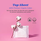 Livlit Ultra Thin Panty Liners Sanitary Pads, 100% Certified Organic Cotton - Image 4