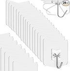Heavy Duty Adhesive Hooks 24 Pack by Unknown